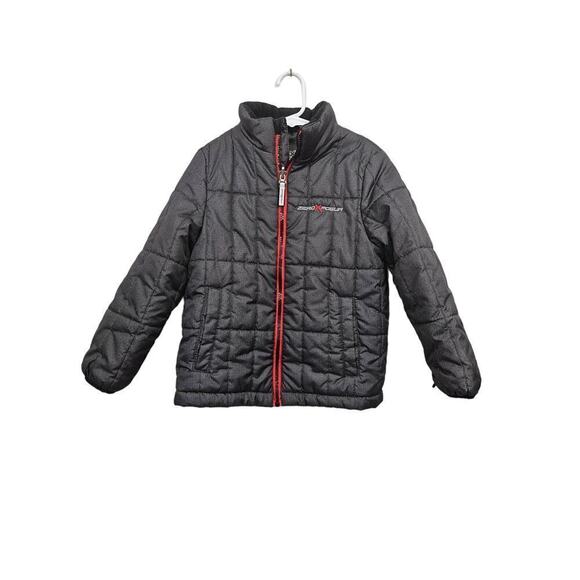 Zero Exposure Boys Size 7 Puffy Fall Winter Jacket Gray - Picture 1 of 8